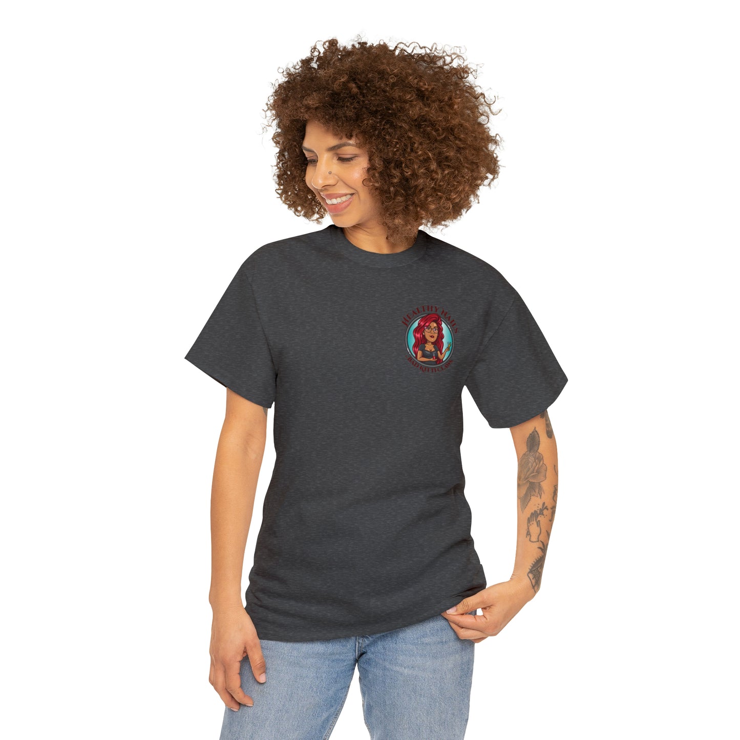 Unisex Heavy Cotton BKC Tee (Front Logo Only) - Bad Kitti Claws