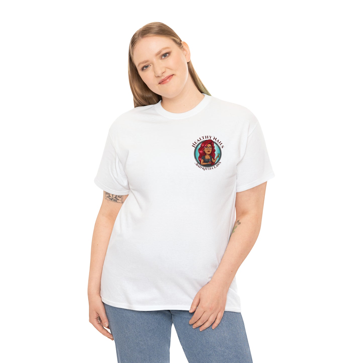 Unisex Heavy Cotton BKC Tee (Front Logo Only) - Bad Kitti Claws