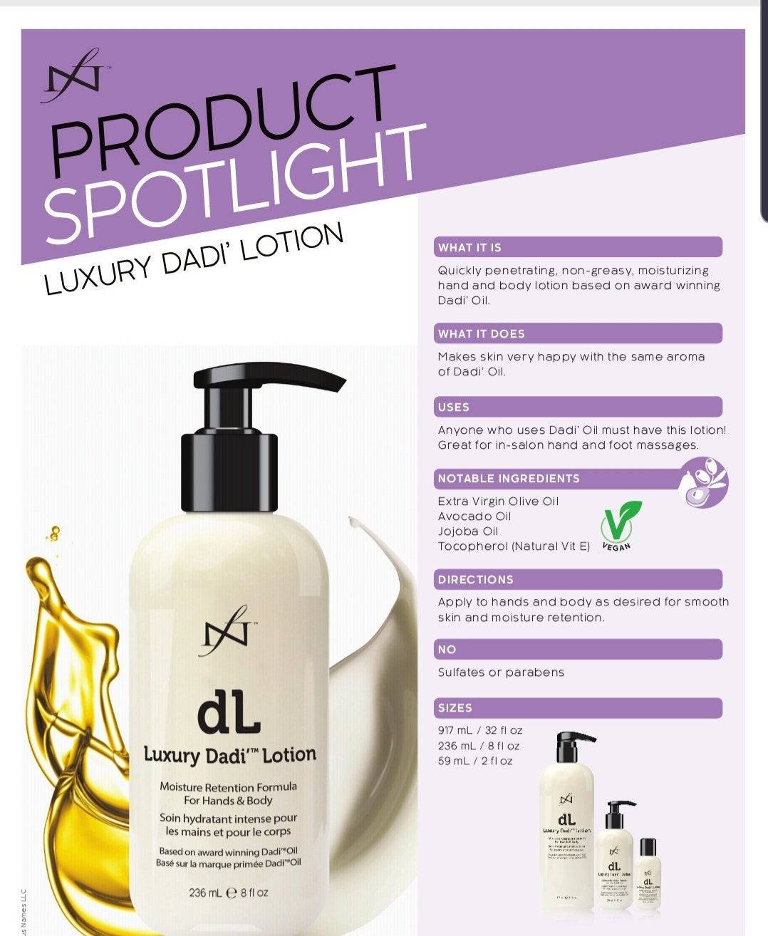 Luxury Dadi’ Lotion - Bad Kitti Claws