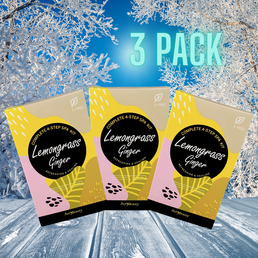 Complete 4 Step Spa Kit Lemongrass Ginger | Avry Beauty - Bad Kitti Claws